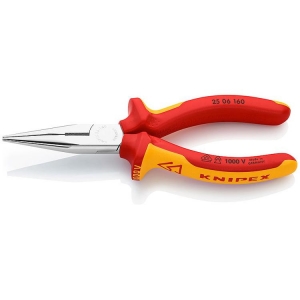 Knipex 25 06 160 Pliers Side Cutting Snipe Nose Side Cutter chrome-plated 160mm